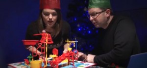 Holiday Rube Goldberg Amazing Machine from Vintage Toys on Biology of Technology
