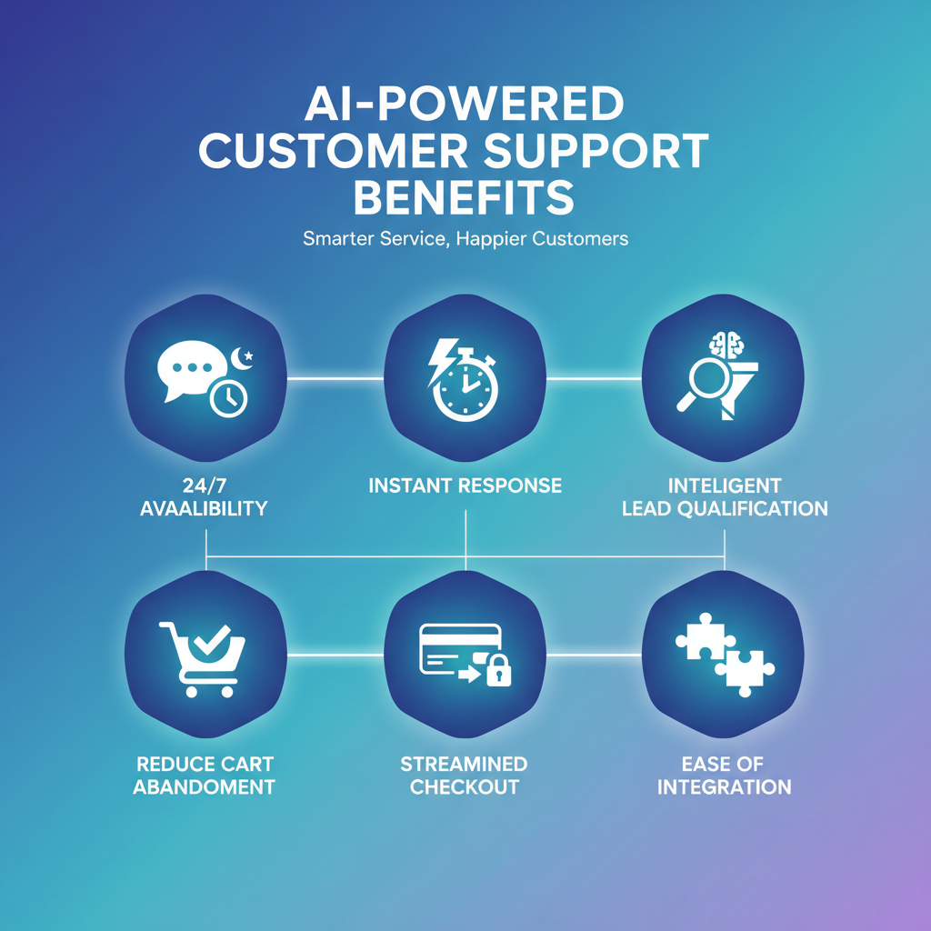 Integrating an AI chatbot into your website can provide several benefits in terms of customer engagement and increased efficiency.